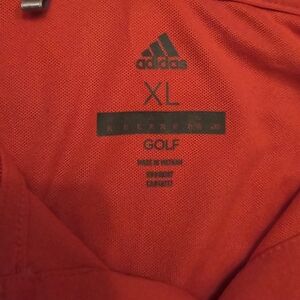 Adidas Red Golf Polo Shirt XL